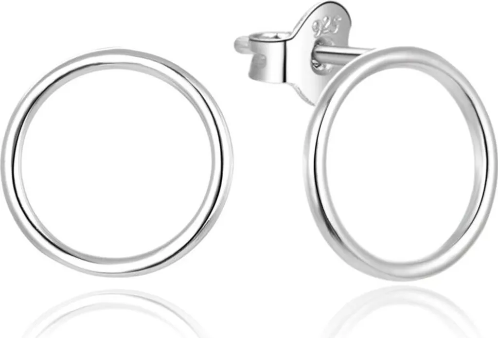 Boucles d'oreilles argent discrètes pour le bureau et sorties chic