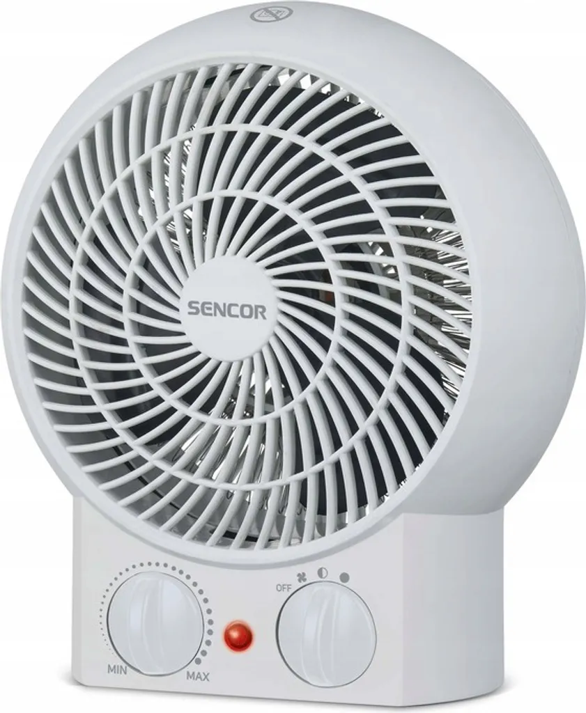 Chauffage Soufflant Électrique SENCOR Blanc 2000W pour Maison et Bureau