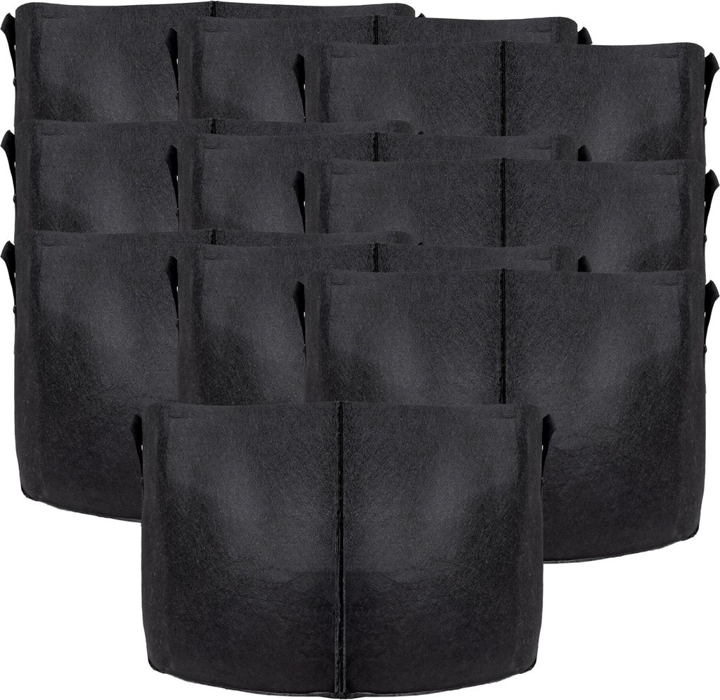 Intirilife 10x Vlies Pflanzsack in 113 Liter - 30 Gallon - Produktbild 