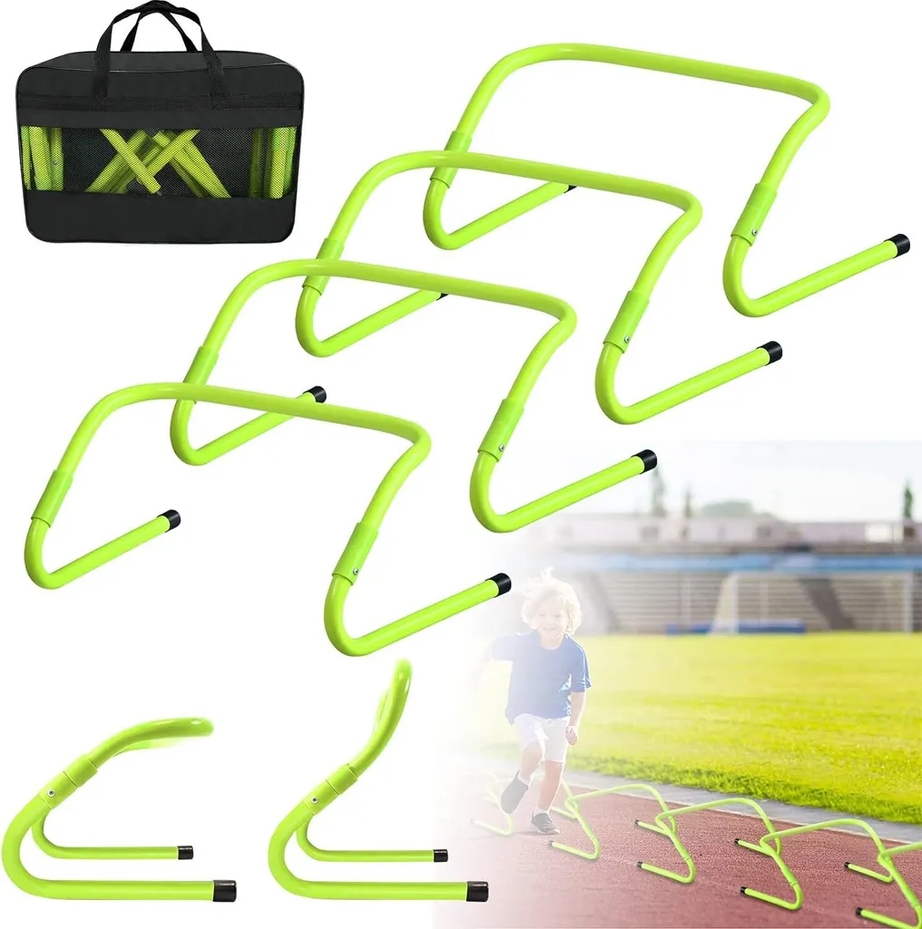 ACXIN Lot de 6 Haies d'Entraînement Agilité Foot Réglables 30 cm