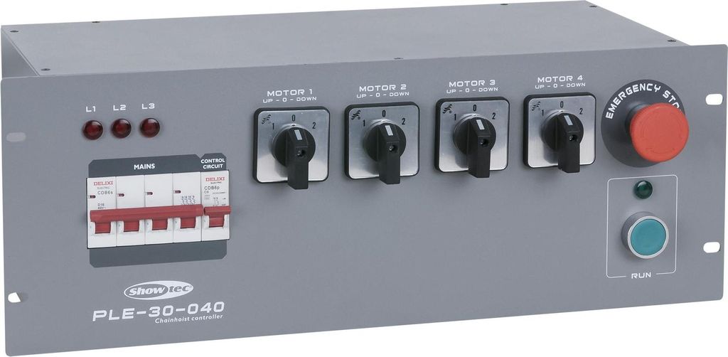 Showgear PLE-30-040 - Direct Control Chain Hoist Controller 4-Kanal