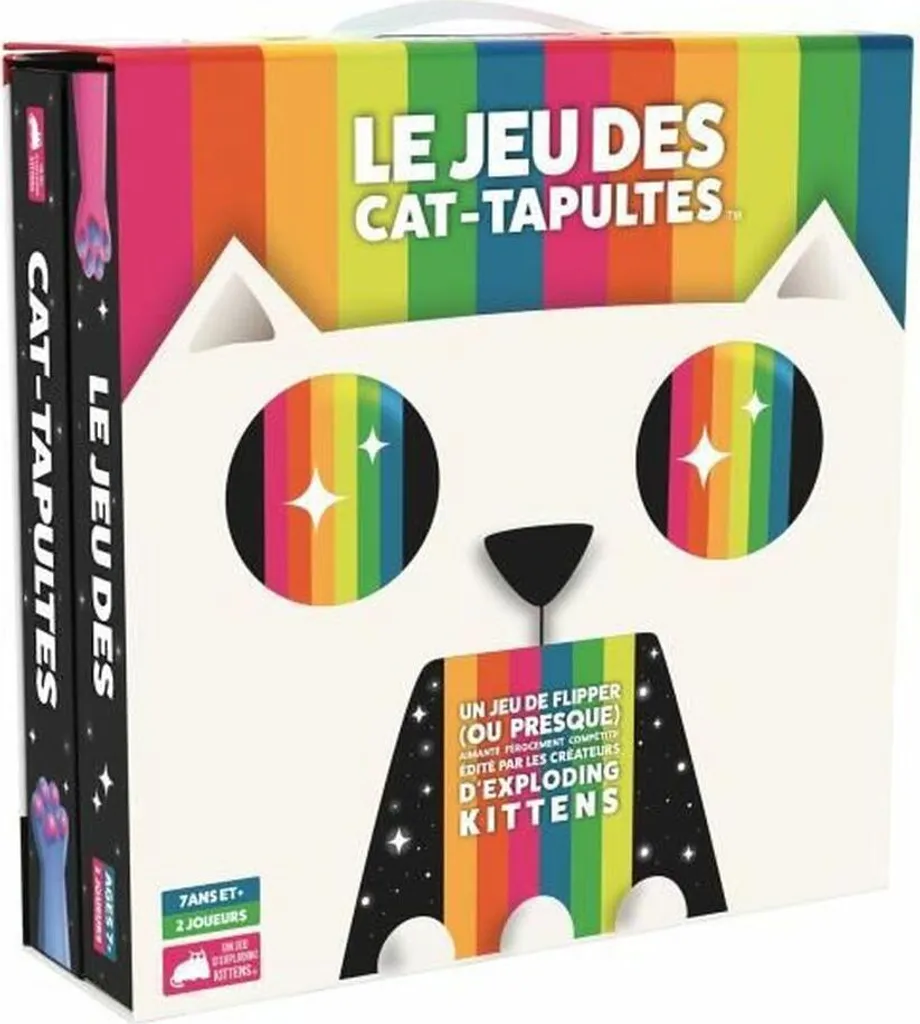 Jeu des Cat-Tapultes Asmodee avec Pattes Magnétiques et Plateau Nomade