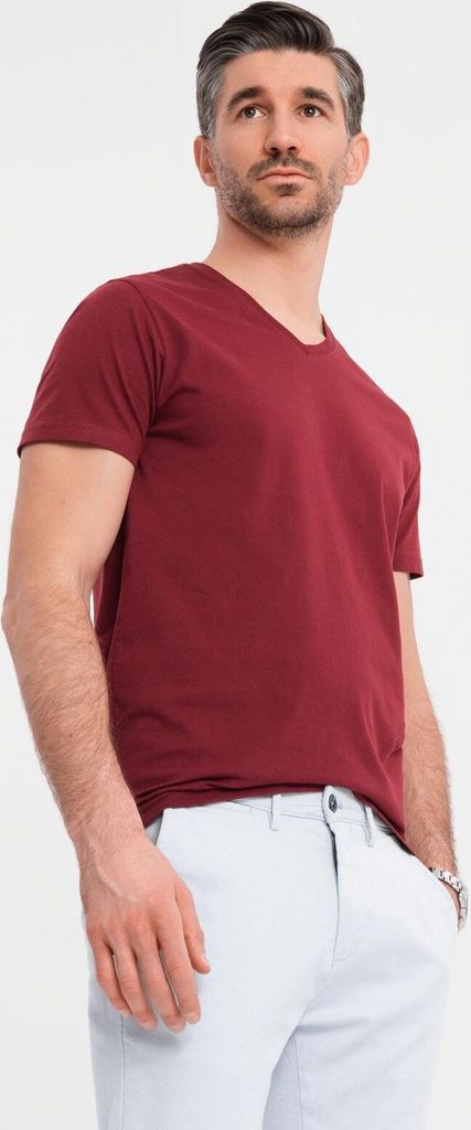 Ombre Clothing Kurzarmhemd für Männer Mario kastanienbraun XXL