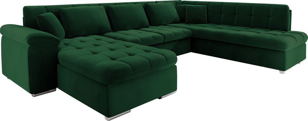 MIRJAN24 Ecksofa Niko, Polsterecke mit Schlaffunktion, Sofa, Polstergarnitur (Farbe: Kronos 19, Seite: Links)