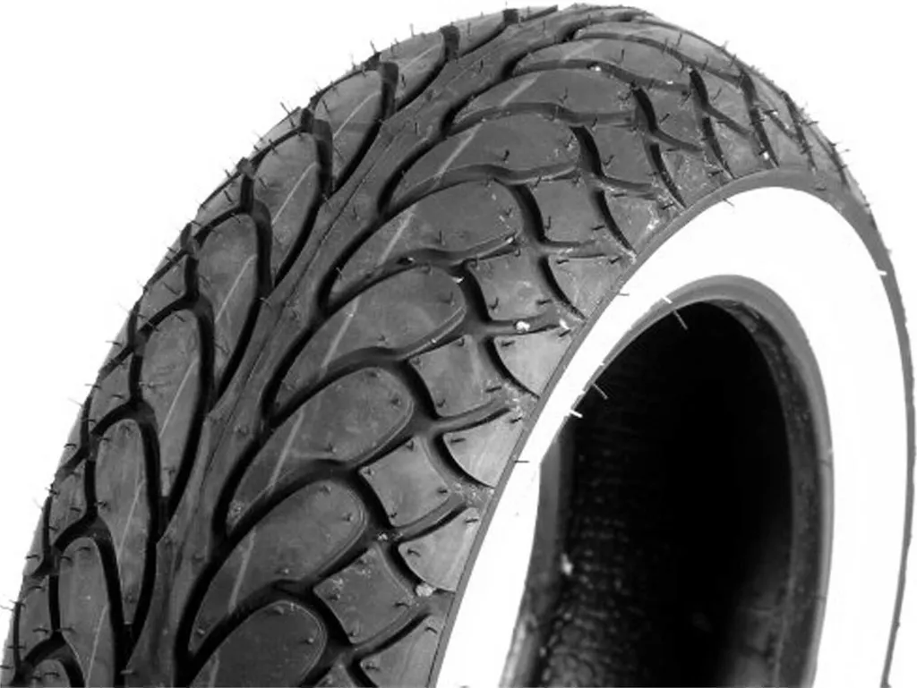 Pneu Plafond 3.00-10 Mur Blanc TL/TT 42J Profil MC12 pour Scooter Classique