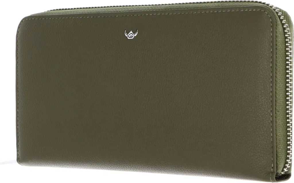 Porte-monnaie Anti-Piratage RFID Cuir Madrid Golden Head 2822 Olive Femme