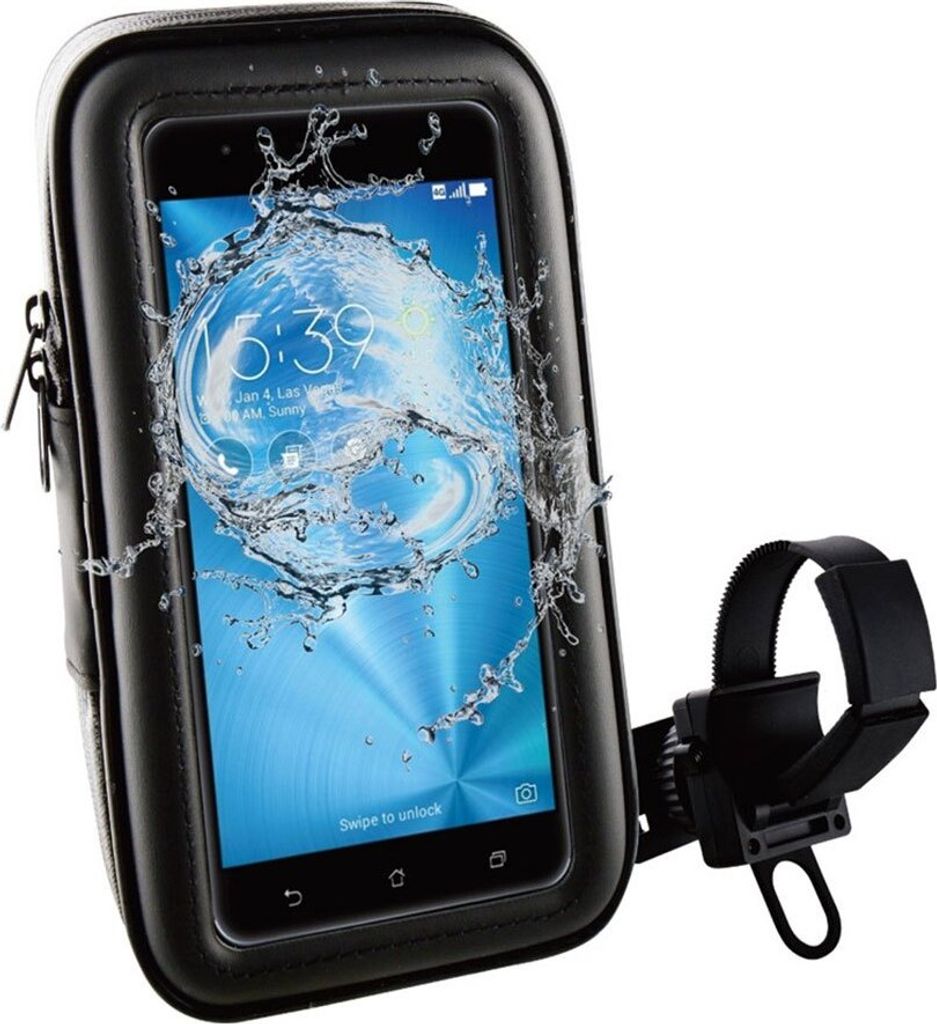 Muvit MUCHL0070, Handy/Smartphone, Passive Halterung, Fahrrad, Motorrad, Roller, Schwarz