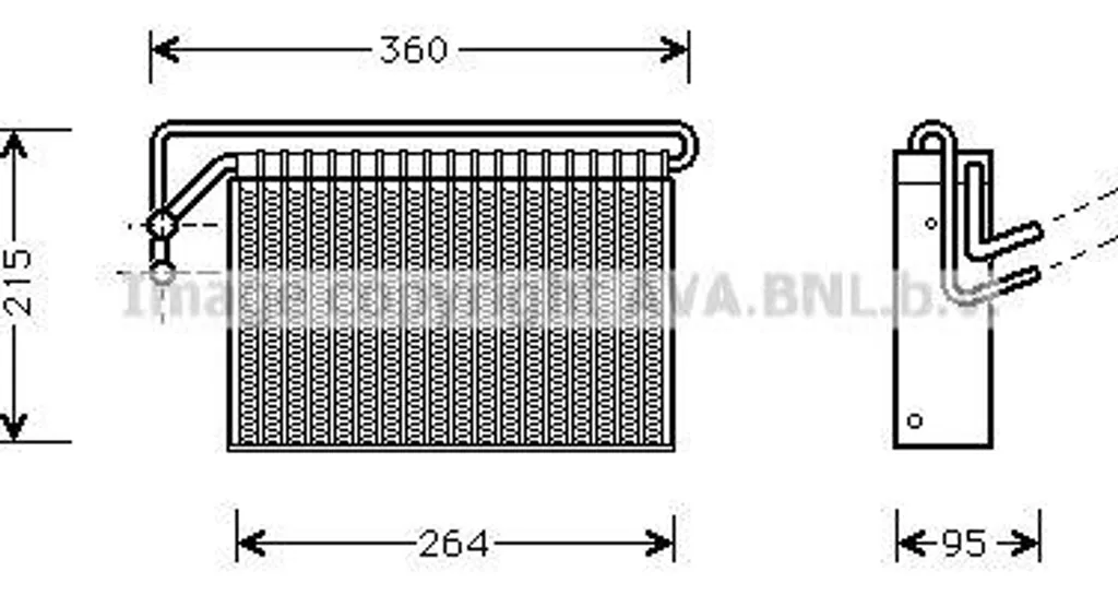 Évaporateur Climatisation AVA BWV024 compatible 3er E46 X3 64118372772