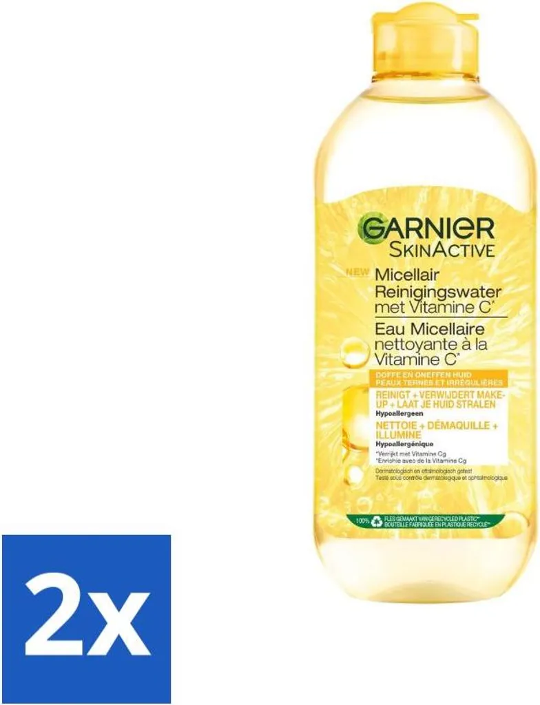 Garnier SkinActive Acqua Micellare Vitamina C 400ml - Offerta 2 Pezzi