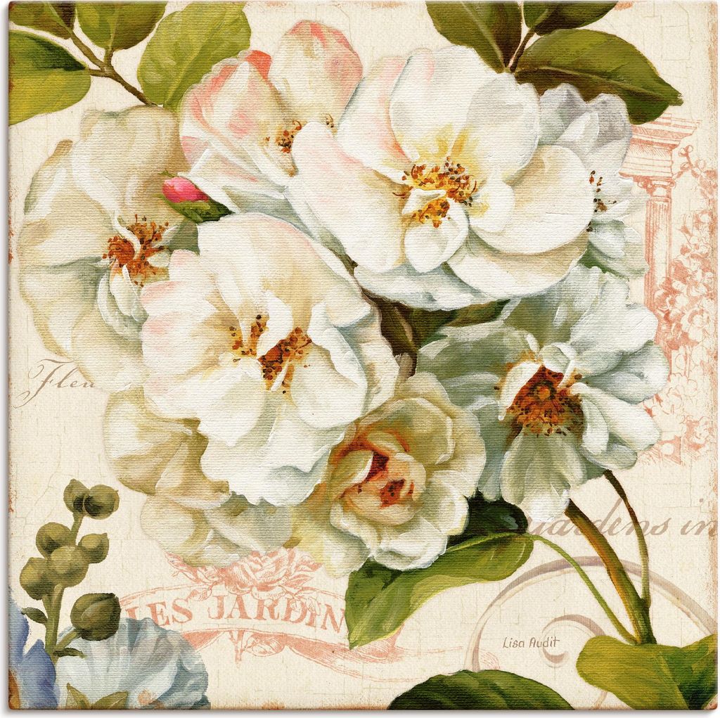 ARTland Leinwandbild Garten III Größe: 70x70 cm