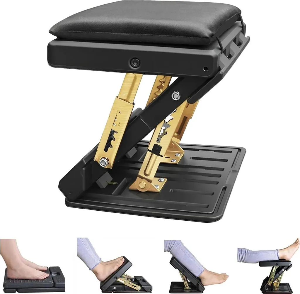 Poggiapiedi Ergonomico per Casa e Ufficio - Nero Massaggiante