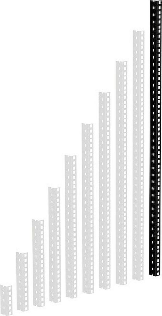 Adam Hall 19" Parts 61535 B 20 - HD Rackschiene schwarz 20 HE