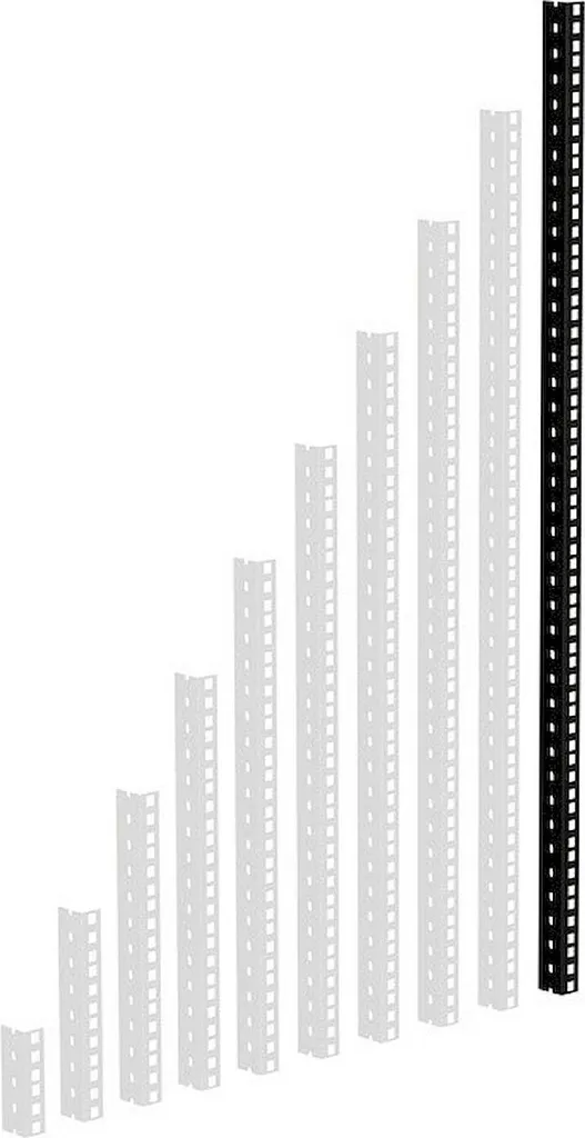 Adam Hall 61535B20 Guida Rack HD 20U - Binario Acciaio Nero 2mm