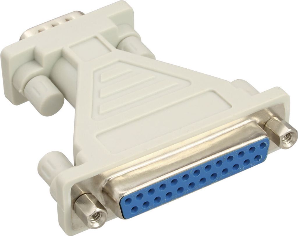 InLine® 31249 AT-Adapter, 25pol Sub D Buchse an 9pol Sub D Obrázek produktu 