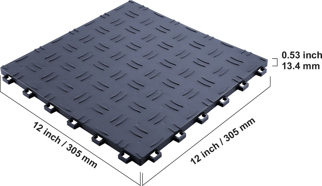 Podlahové kování VEVOR, 305 x 305 x 13,4 mm, sada 50 Obrázek produktu 8