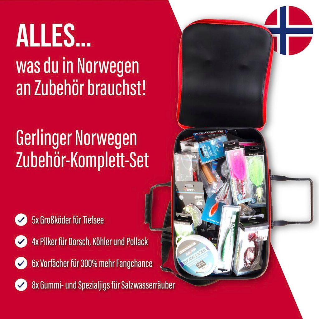Gerlinger Norwegen Zubehör-Komplett-Set - Angelset für Produktbild 