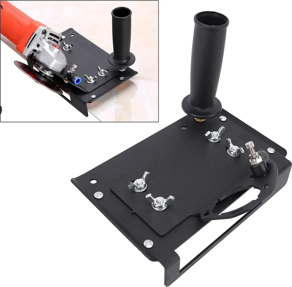 Guide de chanfreinage 45° pour meuleuse d'angle en fer avec buse d'eau - 12