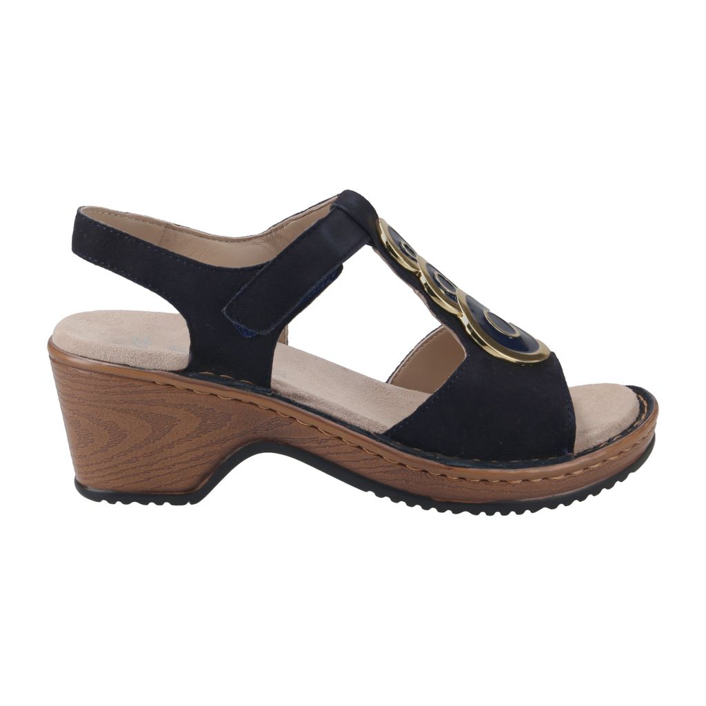 Ara Sandalette KEY WEST, Rauleder, Blau, Damen