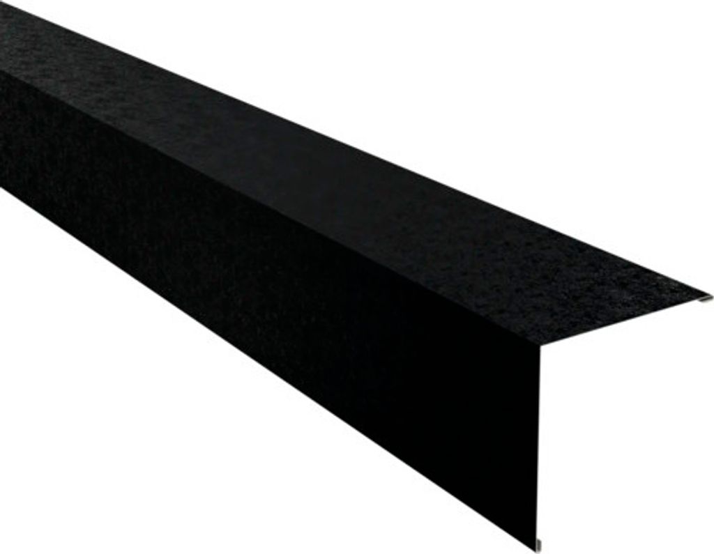 PRECIT Aussenecke 90° für Wand Tieschwarz RAL 9005 Shimoco 80μm 1000 mm x 140 mm x 140 mm x 0,5 mm