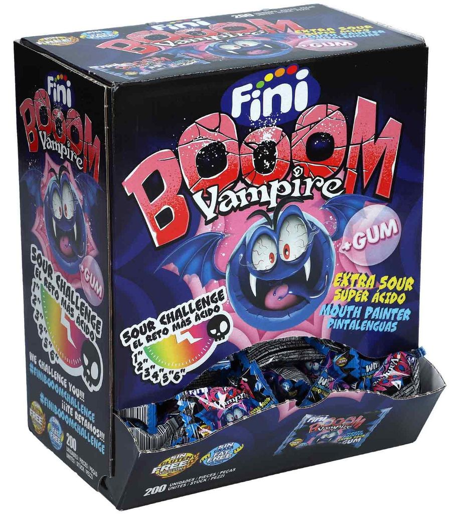 Fini Booom Bubble Gum Vampire 200 pièces - Bonbons avec des Image du produit 