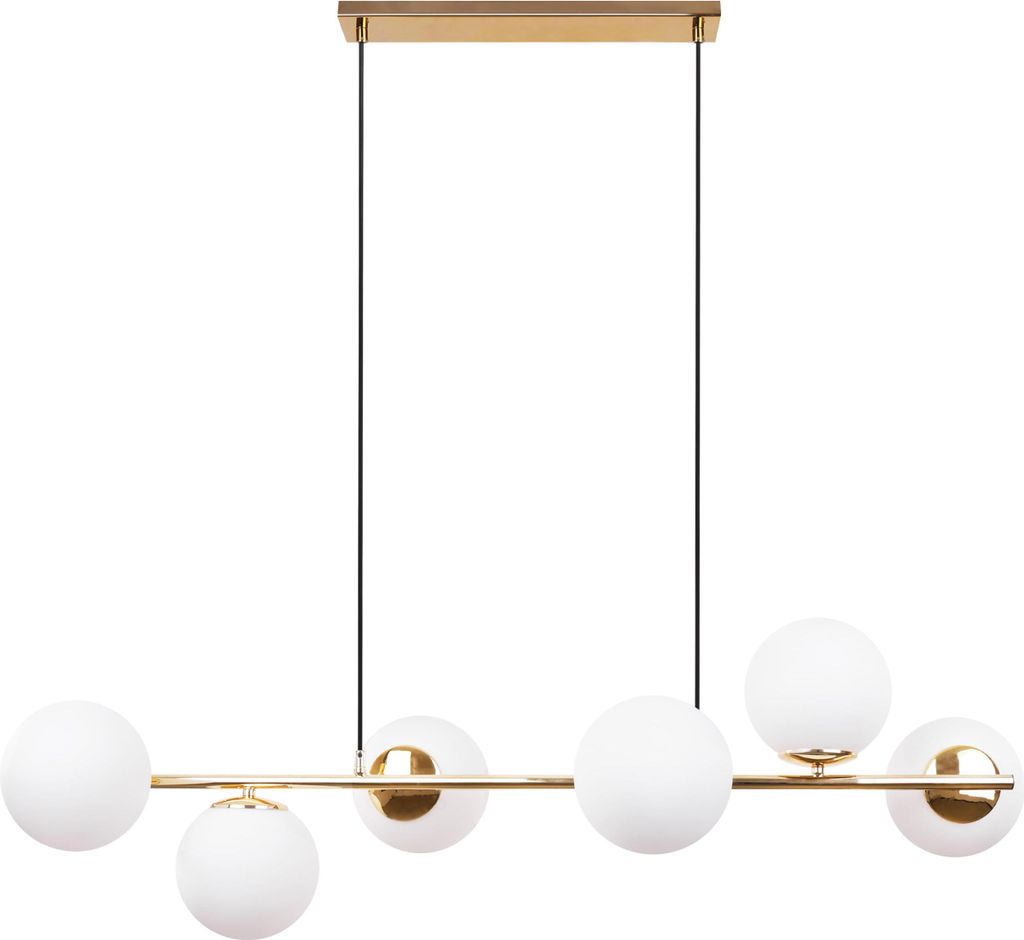 Goldene Loft Hängelampe – Elegante Deckenlampe Kronleuchter im Glamour Stil
