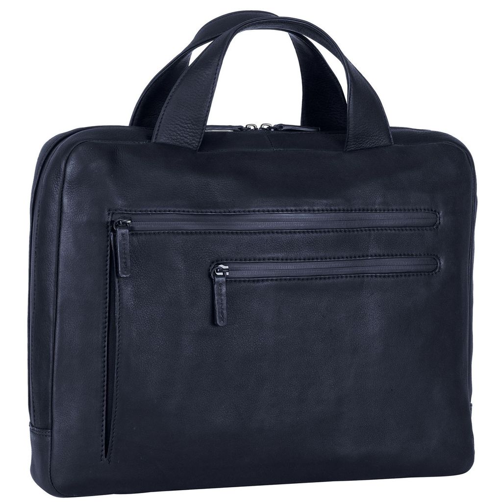Leonhard Heyden Den Haag Aktentasche Leder 38 cm Laptopfach