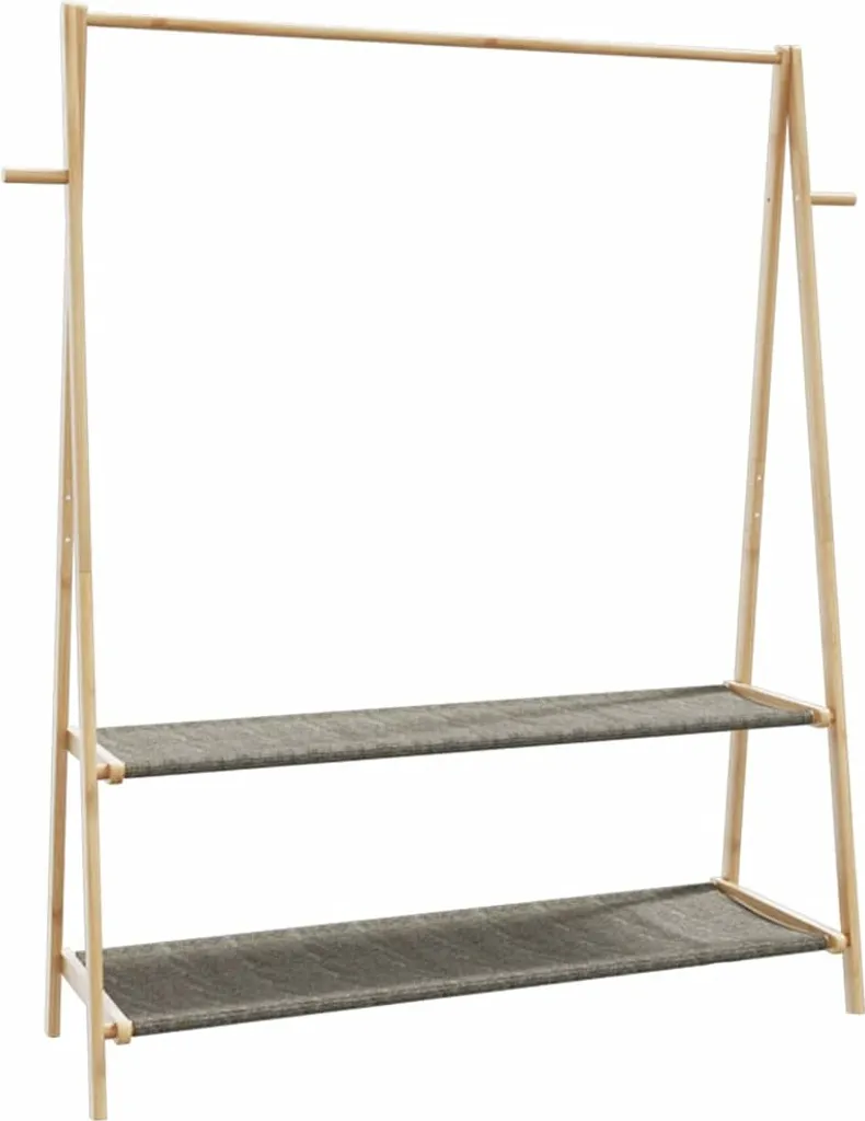 Stand Appendiabiti Bambù Design 132x45,5x150,5 cm - Arredo Ecosostenibile
