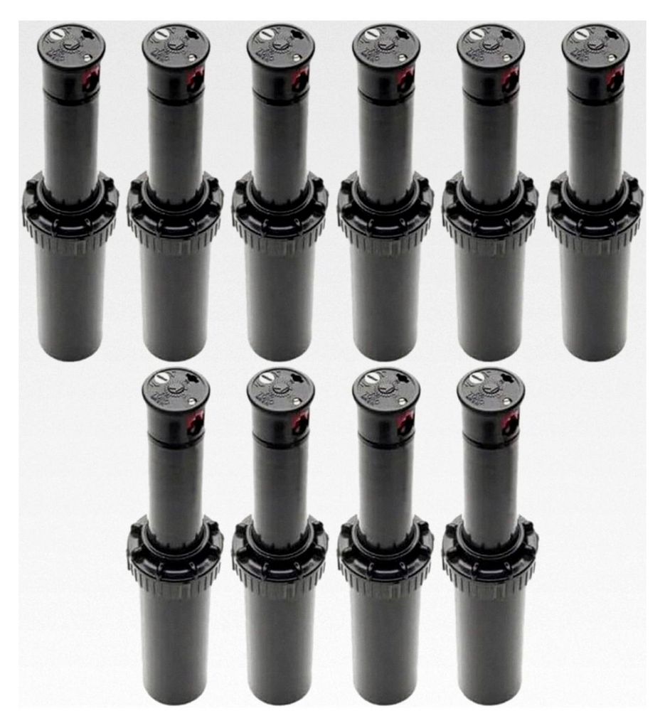 Packung mit 10 Toro Mini-8 1/2 Sprinkler und Düsen - Turbinensprenger MINI8, Reichweite 6 bis 10,70 m, 1/2 Zoll Innengewinde