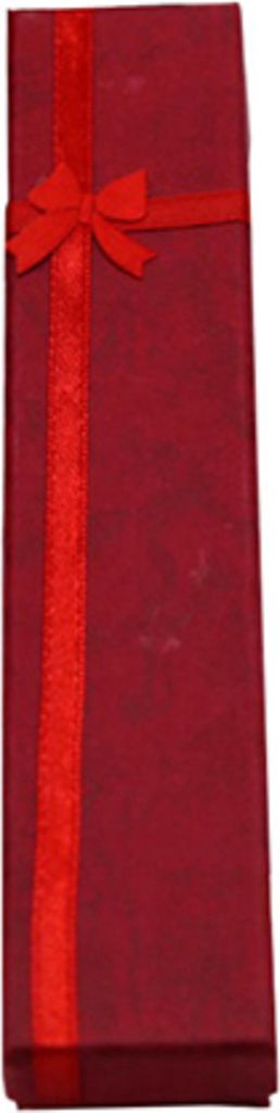 1 Stück elegante Schleife lange Halskette Armband Display Aufbewahrungsbox Schmuck Geschenkbox-Rot