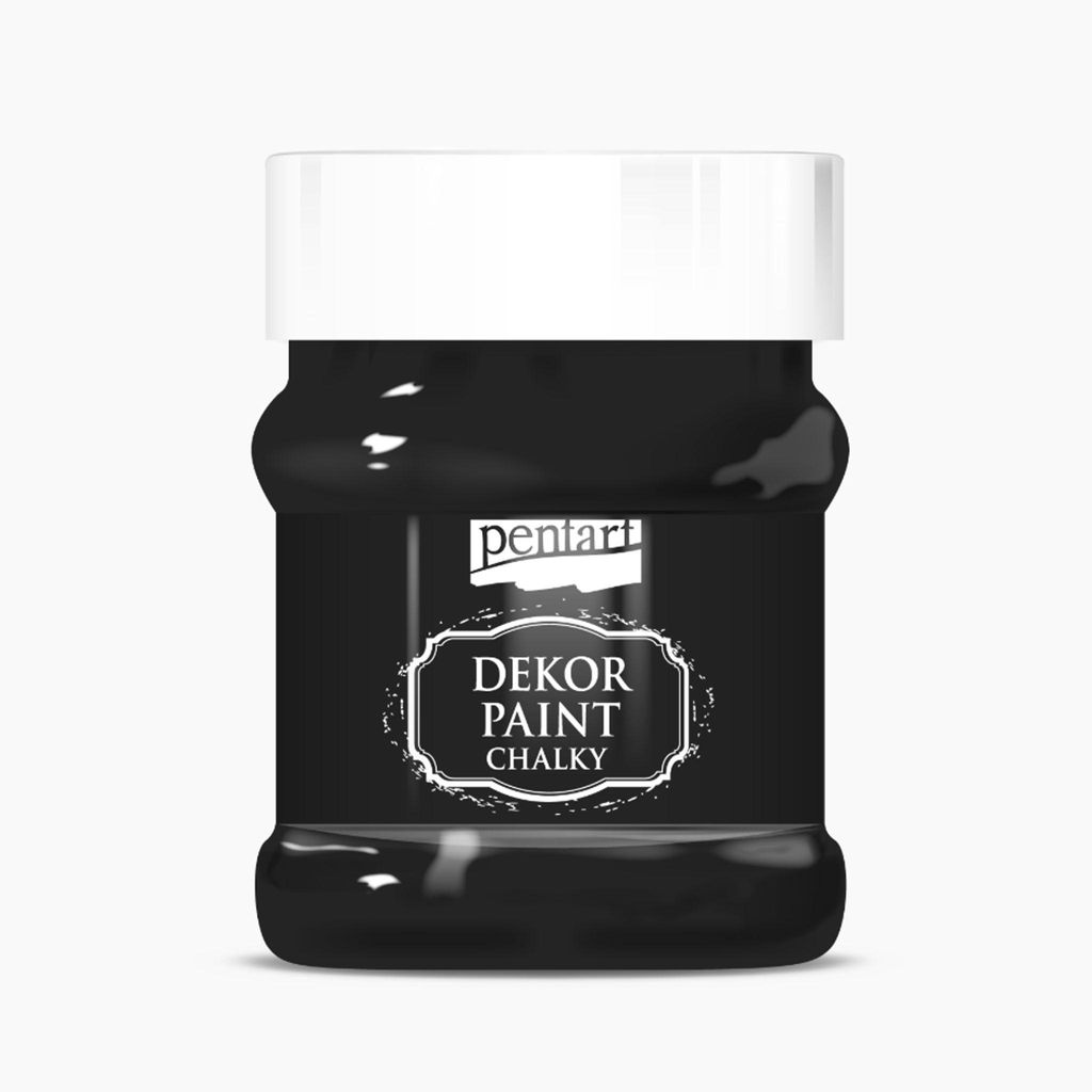 PENTART Dekorfarbe Chalky, 230 ml, Ebenholz