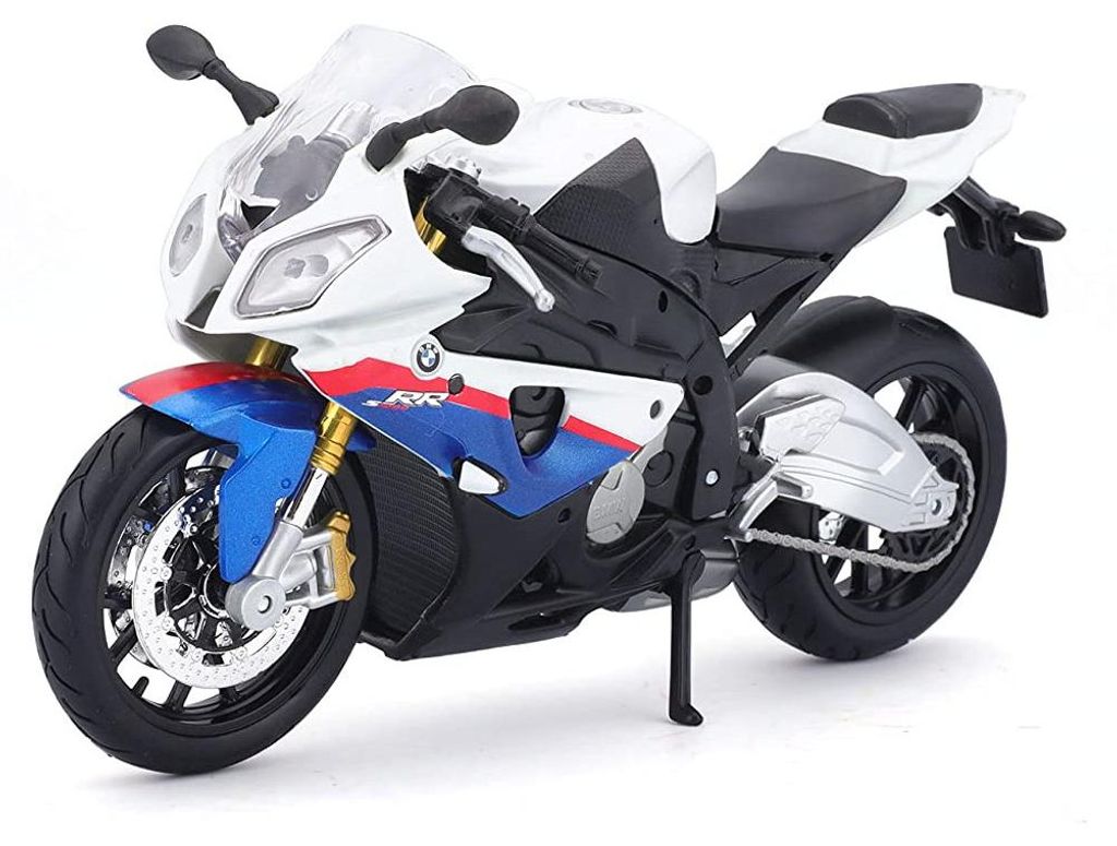 Maisto - Modellmotorrad - BMW S 1000 RR (weiß-blau, Maßstab Produktbild 
