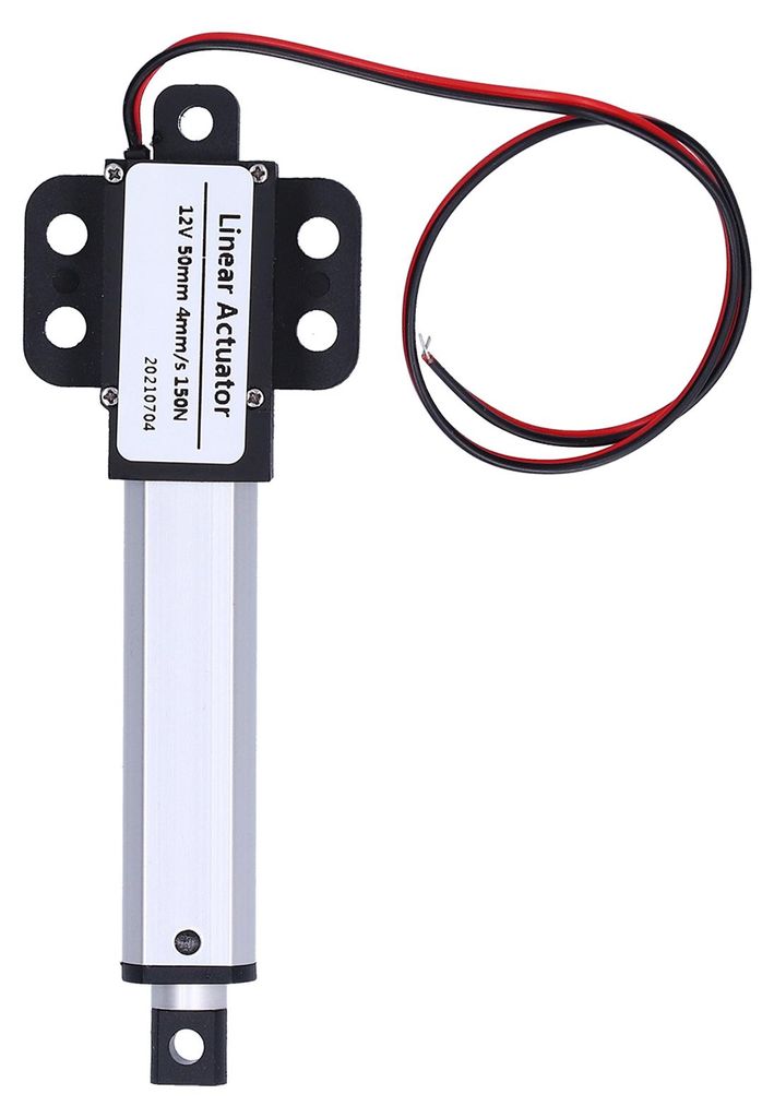 Linearantrieb 50 mm 12 V DC geräuscharmer interner Endschalter Mini-Elektromotor für die Automobilindustrie 4 mm/s-150 N