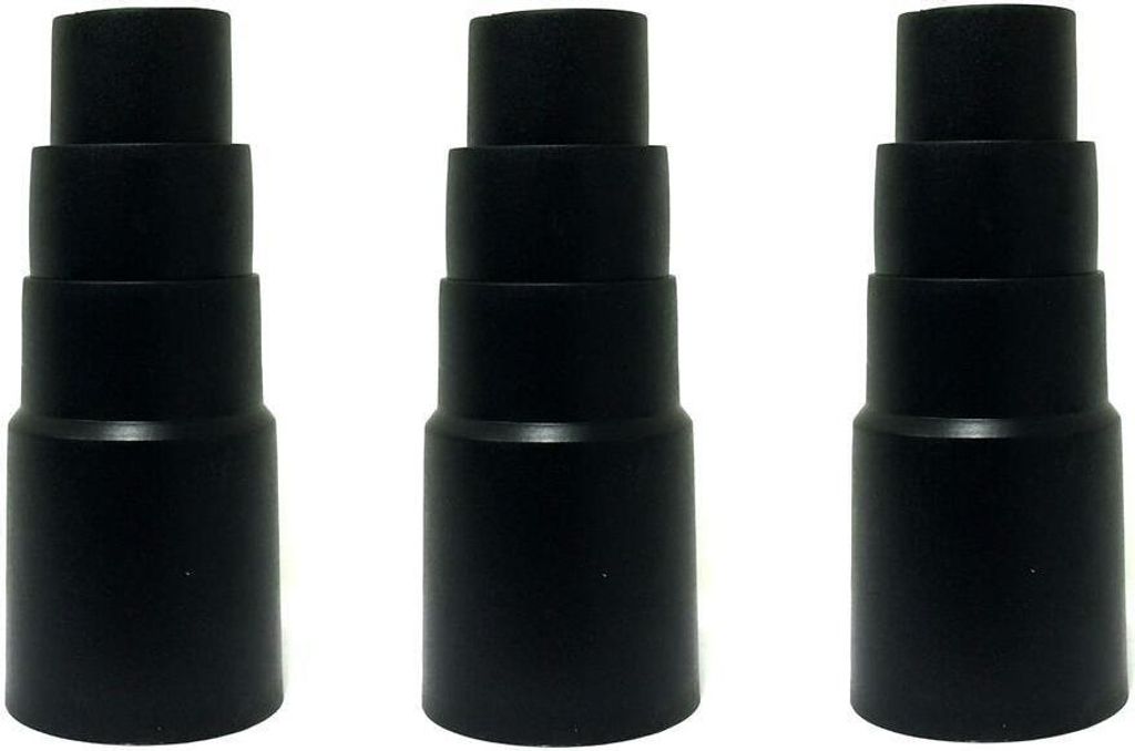 3x Reduzierstück Werkzeugadapter passend für Kärcher Nass Trocken und Werkstatt Staub Sauger Maschinen Absaug Stufen Adapter