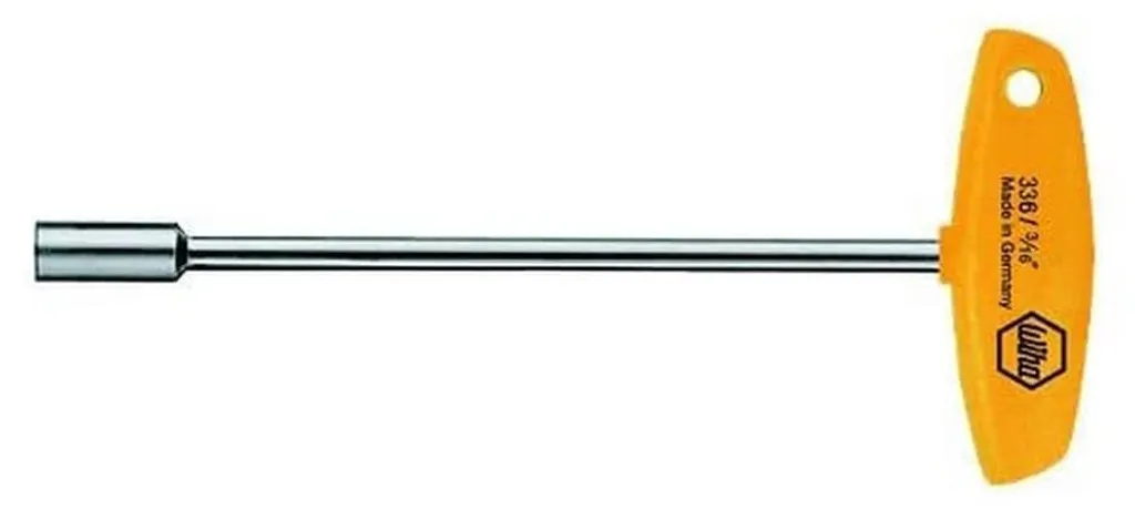 Clé à douille 5/16 pouces Wiha pour serrage de précision long 150 mm