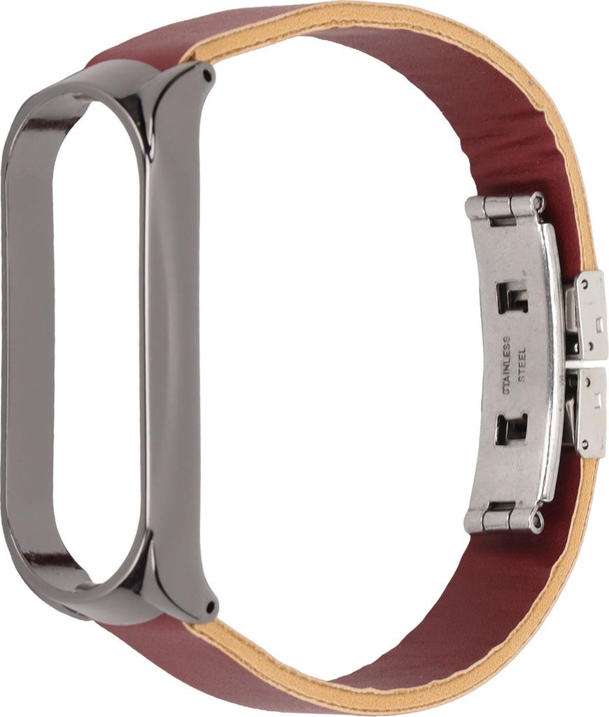 Lederarmband kompatibel mit Xiaomi Mi Band 6 Smartwatch, Produktbild 