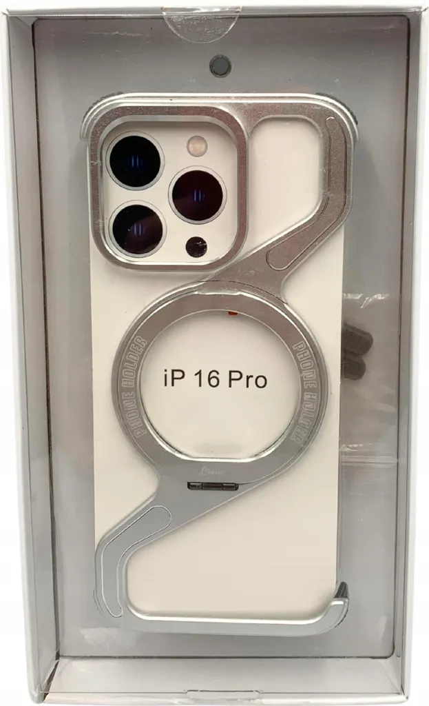 Coque iPhone 16 Pro blindée MagSafe avec support titane robuste - 12