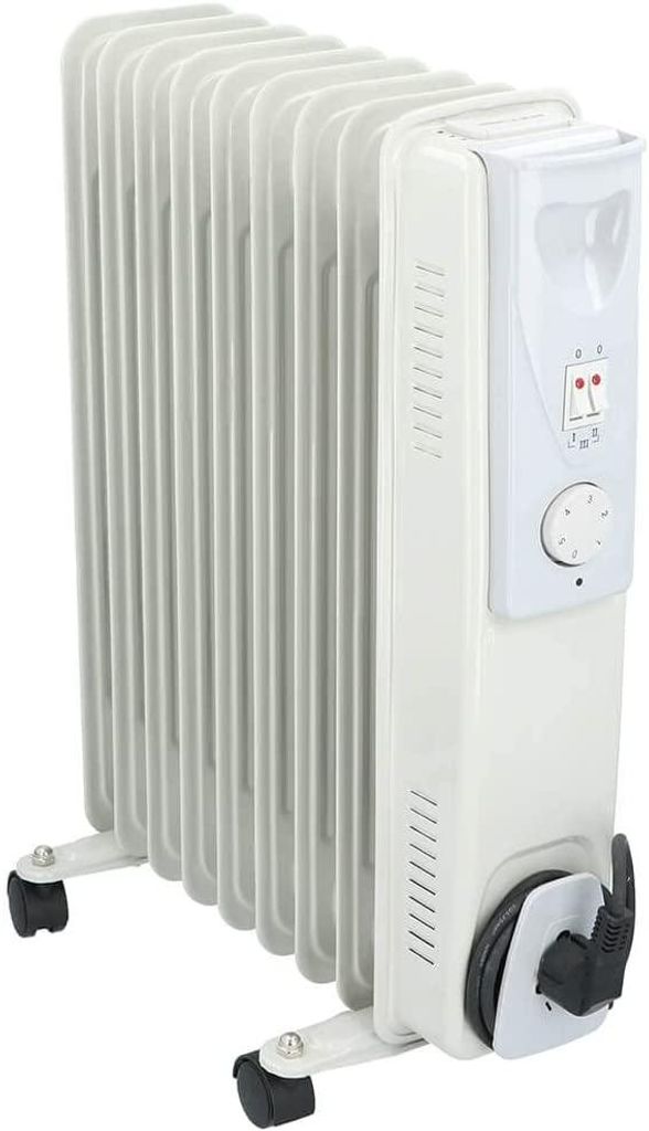 JUNG Ölradiator TECHWOOD TCG62 elektrische Heizung, 2000W, Ölradiator Energiesparend,, 3 Heizstufen 500W/1000W/2000W