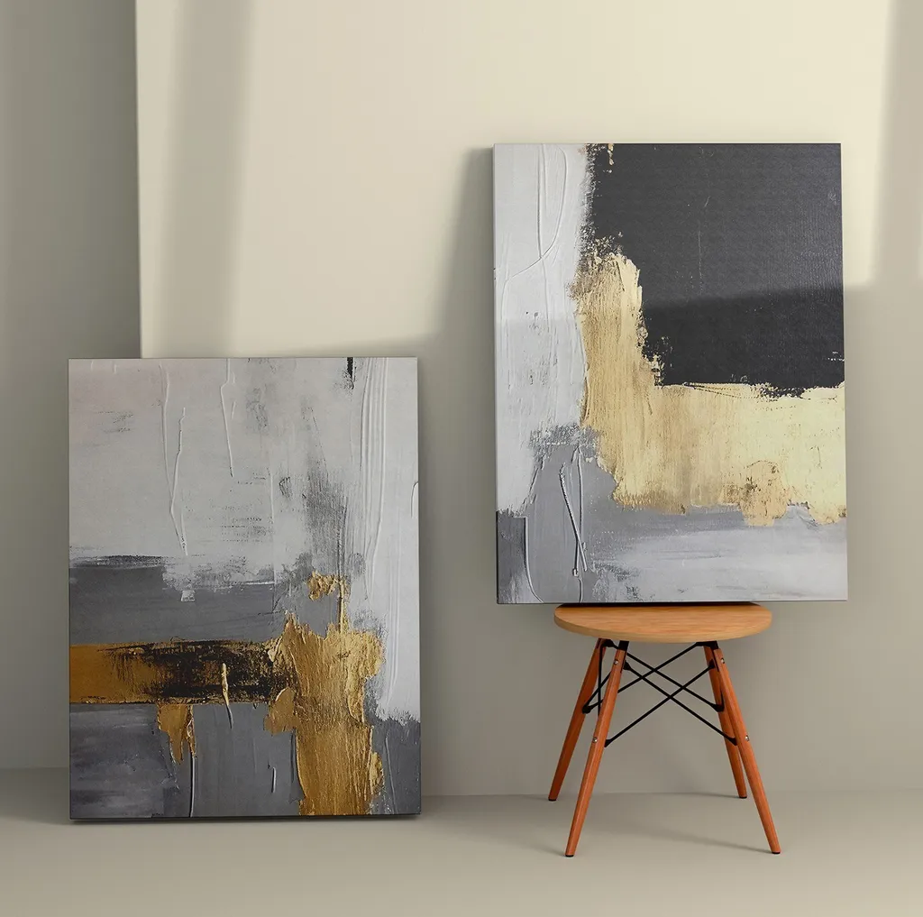 Wallity 2KNV4383: Trasforma la tua Casa con il Set 2 Tele 50x70 Canvas