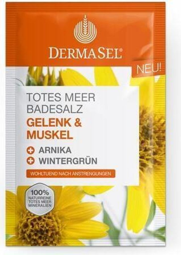 DermaSel Gesundheitsbad Gelenk & Muskel, Badesalz, Orange, Produktbild 