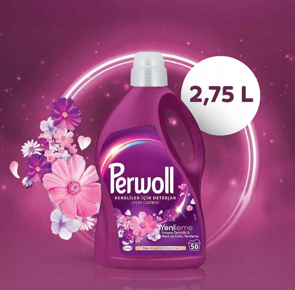 Colorwaschmittel Perwoll Renew Blossom 2,75 L
