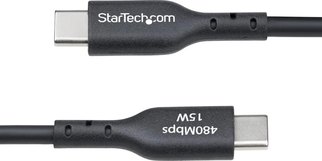 Câble USB Startech USB2AC2MNC Noir 2m - Câble USB-C vers USB-A