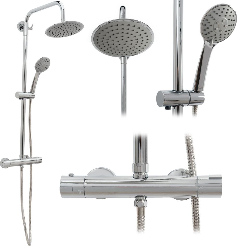 Rea Duschgarnitur Dayton Thermostat Chrome