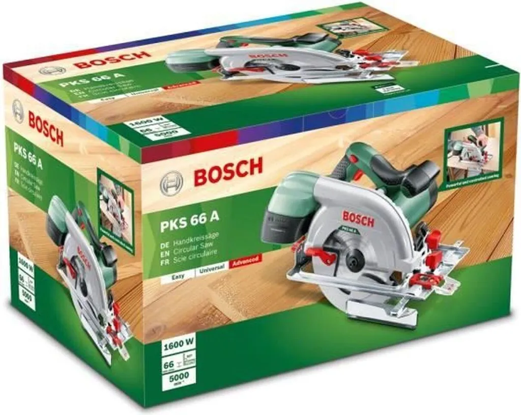 Scie circulaire Bosch 1600 W haute précision avec rail de guidage 230 V