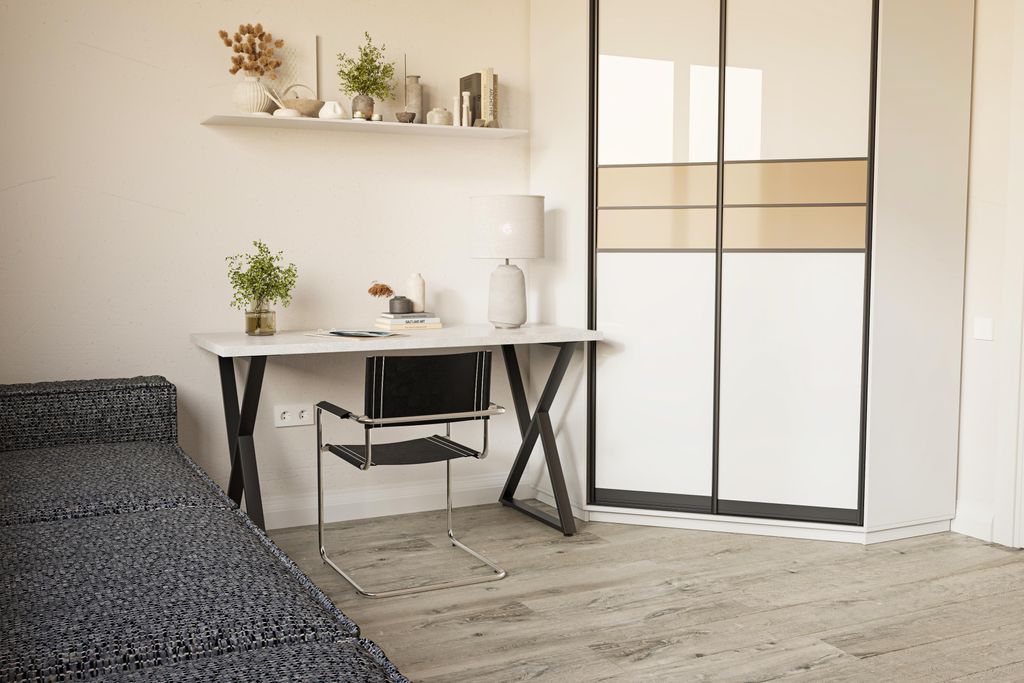 Esstisch Shefa Line Chicago 140 Beton Grau