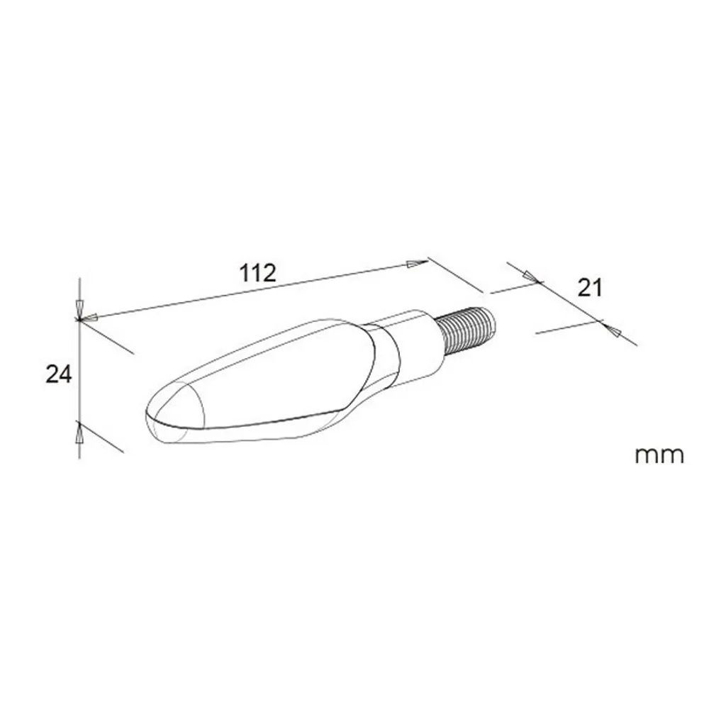 Clignotant LED RUNNER NG SEQ Haute Visibilité Anti-Vibration Noir
