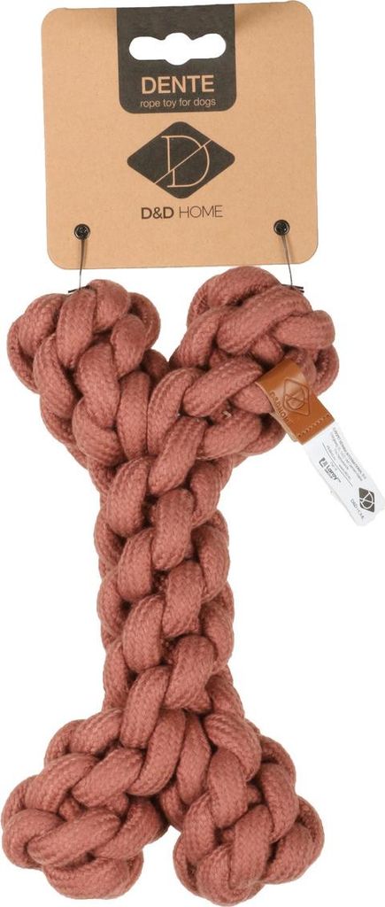 D&D Hundespielzeug Dente Rope Toy rosa, Größe: S