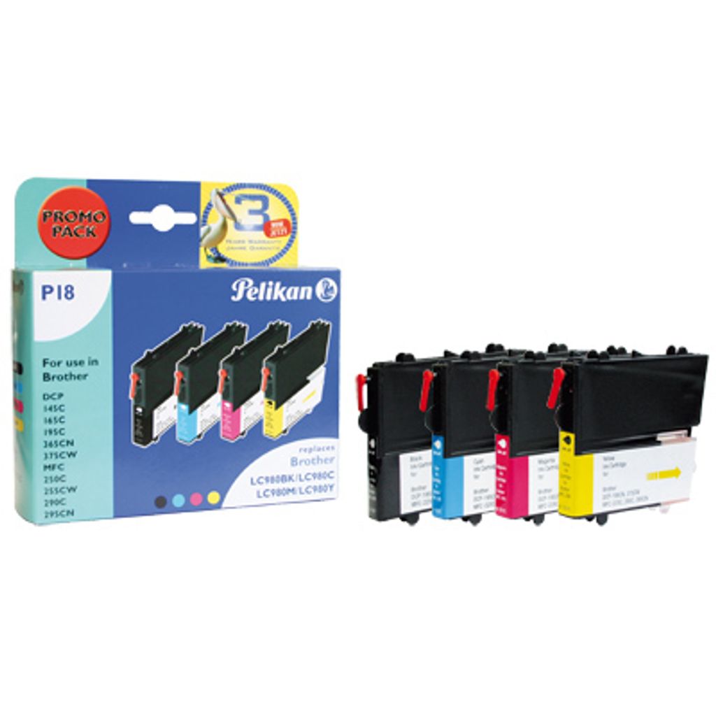 Pelikan Patrone Brother P18 LC980 Multipack kompatibel
