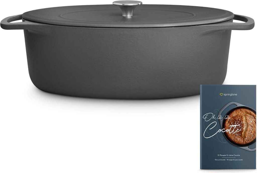 SPRINGLANE Gusseisen Bräter Cocotte Misty Cliff mit Decke Produktbild 