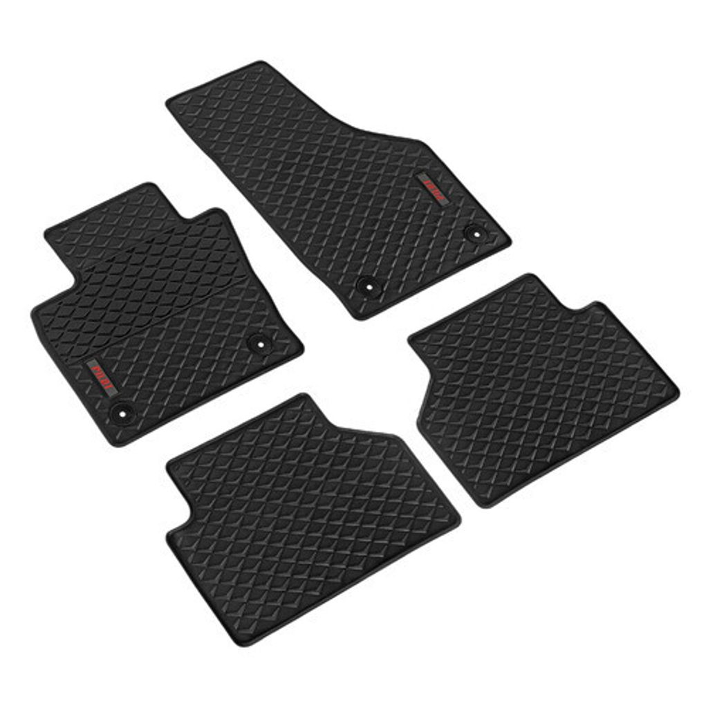 Pilot, Set Maßgefertigte Matten aus Öko-Gummi - kompatibel für Audi Q3 (10/11>12/18)