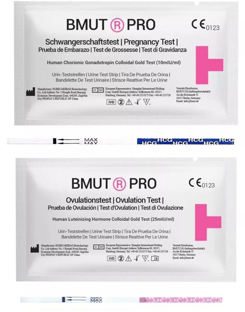 BMUT 50 Ovulationstest 25miu + 20 Schwangerschaftstest Produktbild 